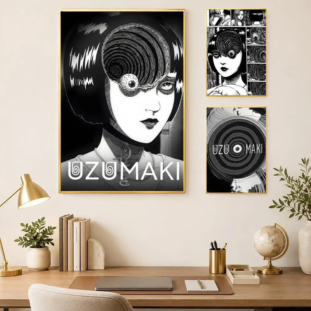 Manga Uzumaki HD PVC Self-Stick Wall Poster – Waterproof Art