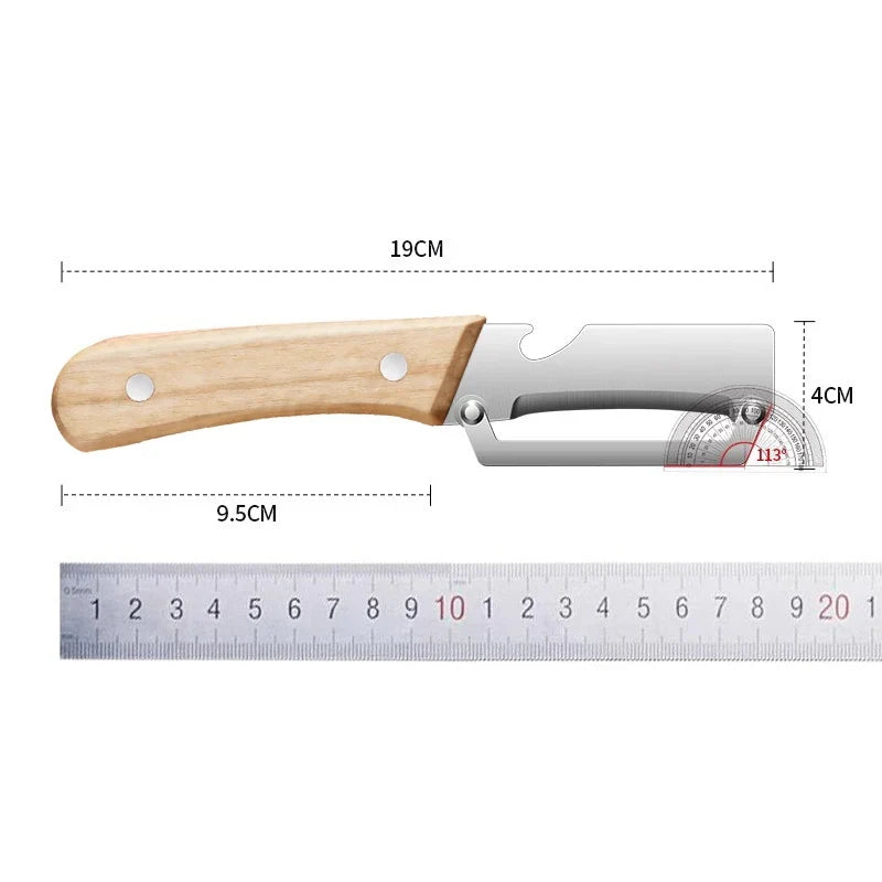 Stainless Steel Peeler Wooden Handle – Fruit & Veg Peeler