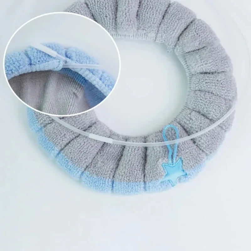 Knitted Toilet Seat Cushion Cover – Thick Universal Fit
