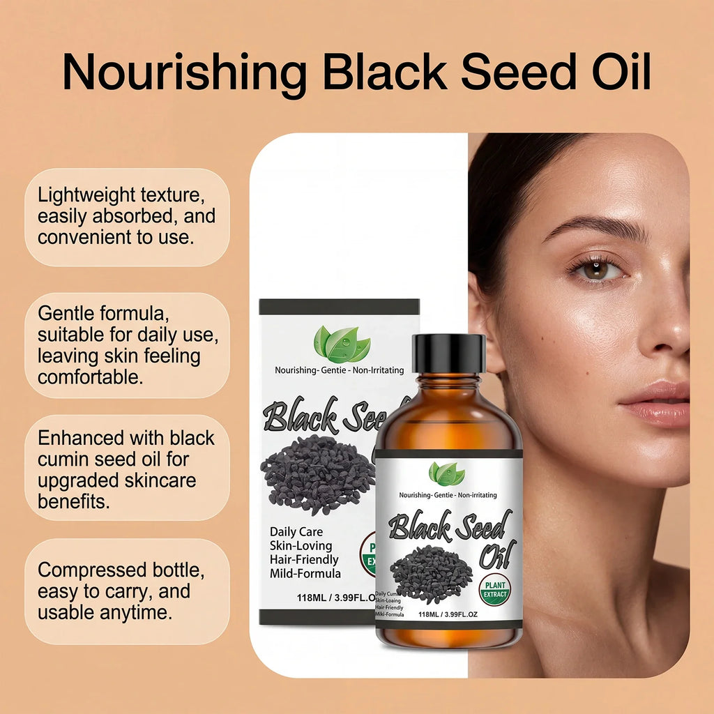 Organic Black Seed Oil – Hair, Face & Body Moisturizing Oil