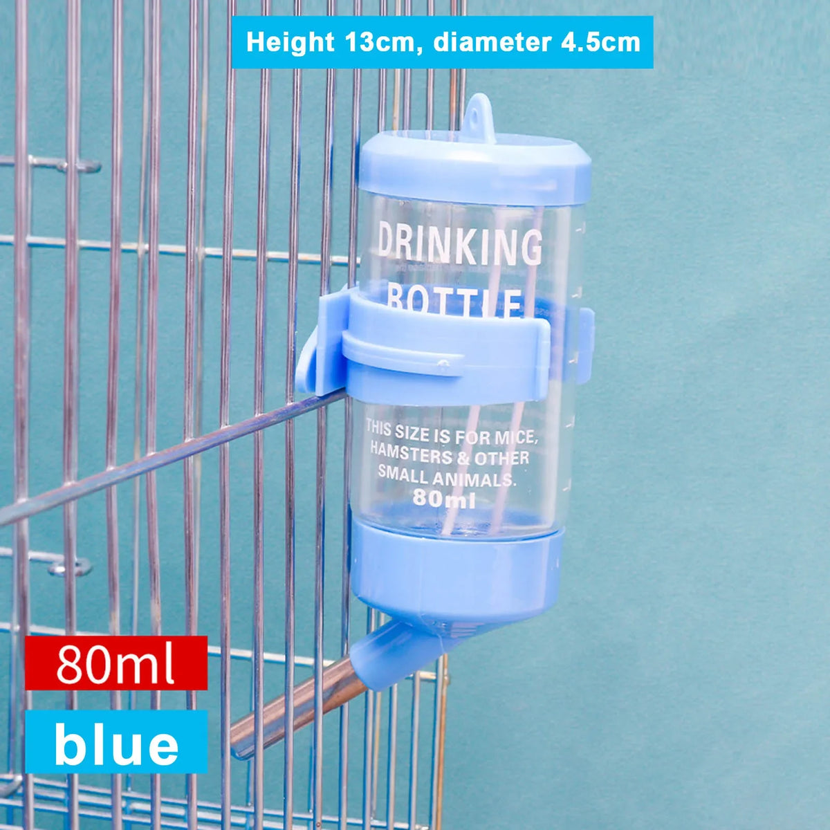 Hamster Water Bottle Leak-Proof Hanging Dispenser | Small Pets