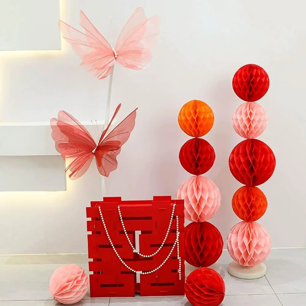 Big Simulation Butterfly Hollow Design Gauze Material 3D Large Effect