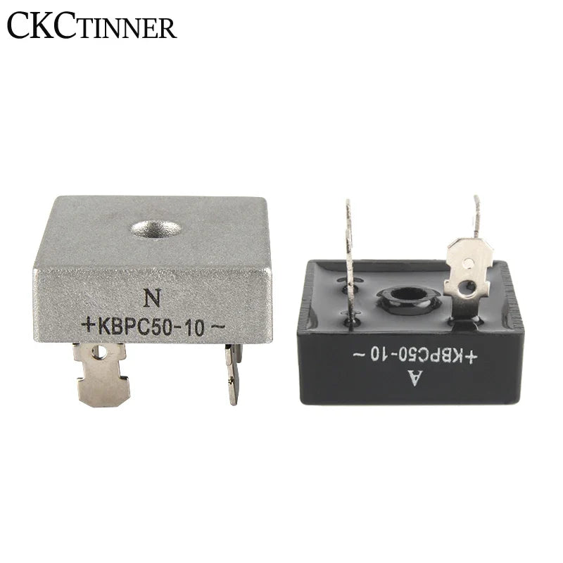 2PCS KBPC Bridge Rectifier – Single Phase Diode Metal Case