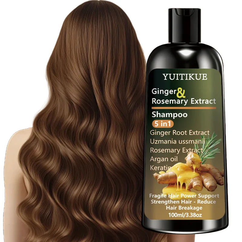 Ginger & Rosemary 5-in-1 Shampoo | Keratin & Argan Oil 100ml