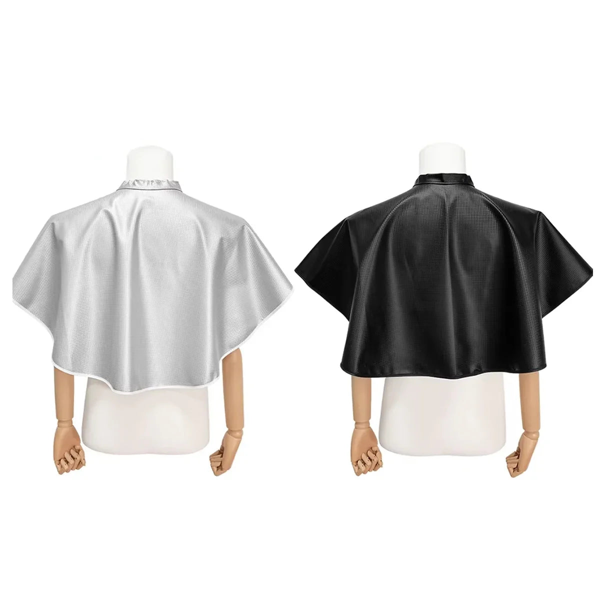 Waterproof PU Leather Hair Coloring Cape | Salon Barber Shawl