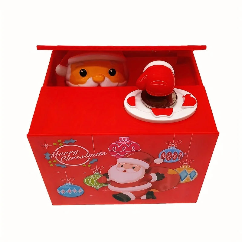 Electric Santa Claus Piggy Bank – Fun Animated Coin Bank for Kids