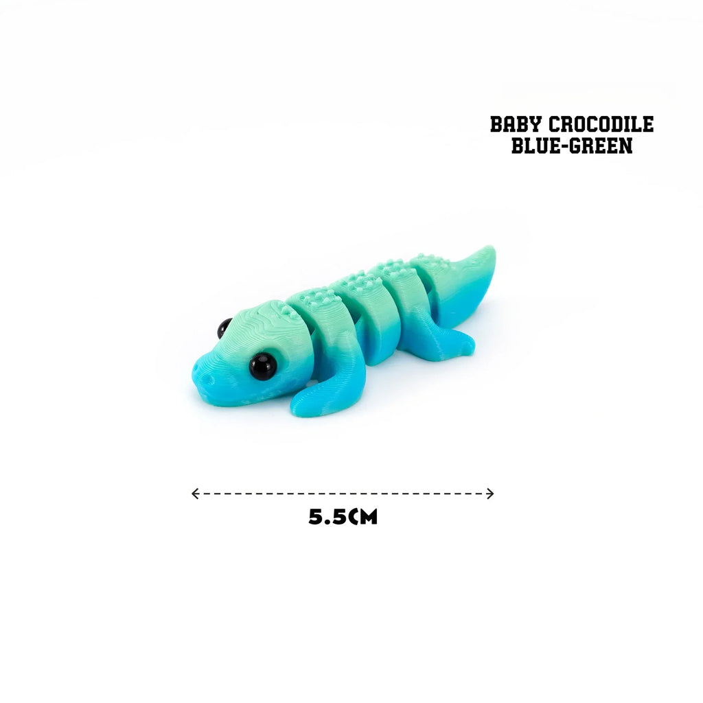 3D Printed Mini Animals Multi-joint Rotatable Fidget Toys Office Desk