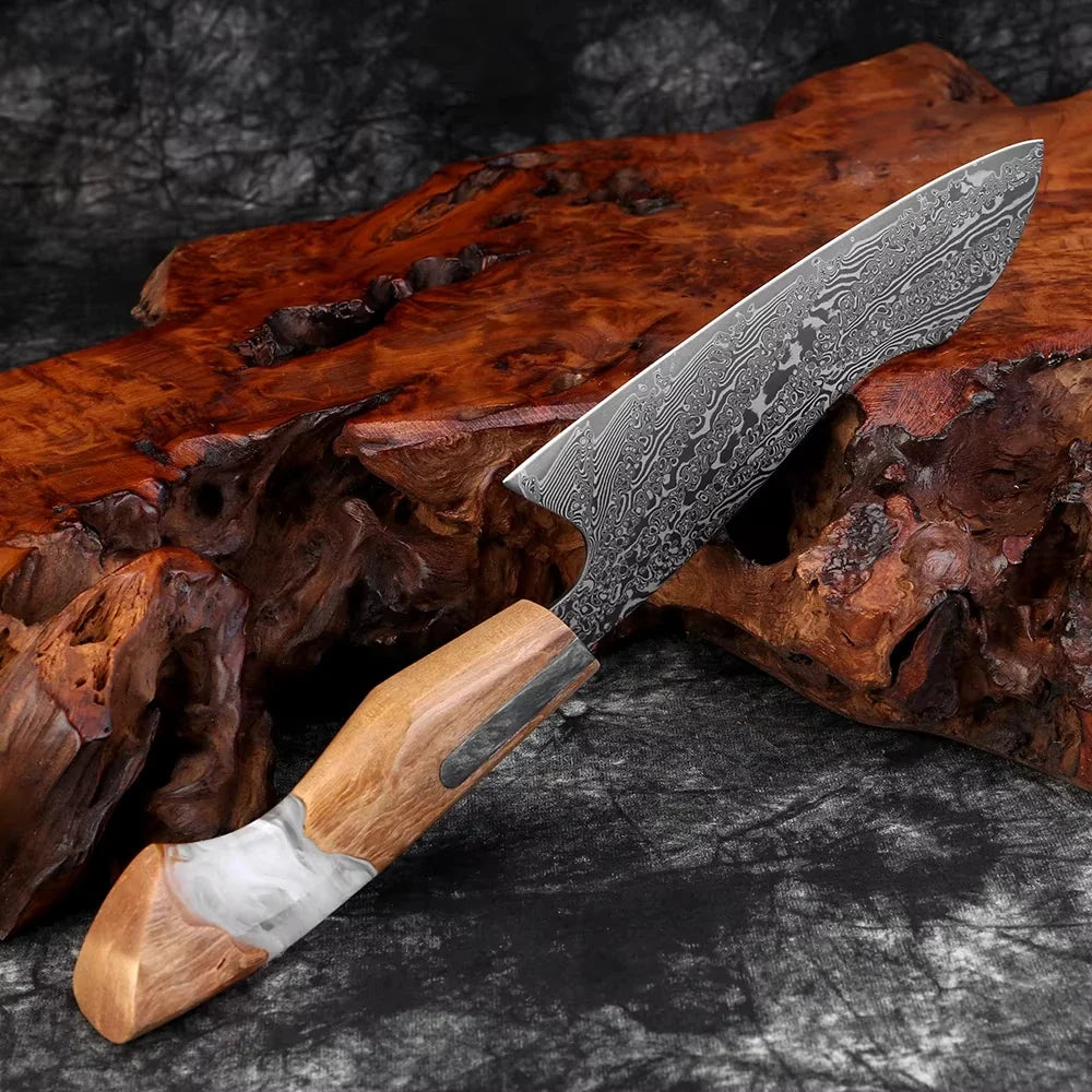 XITUO Damascus Steel Kitchen Knife Set 1–6 PCS | Japanese Chef