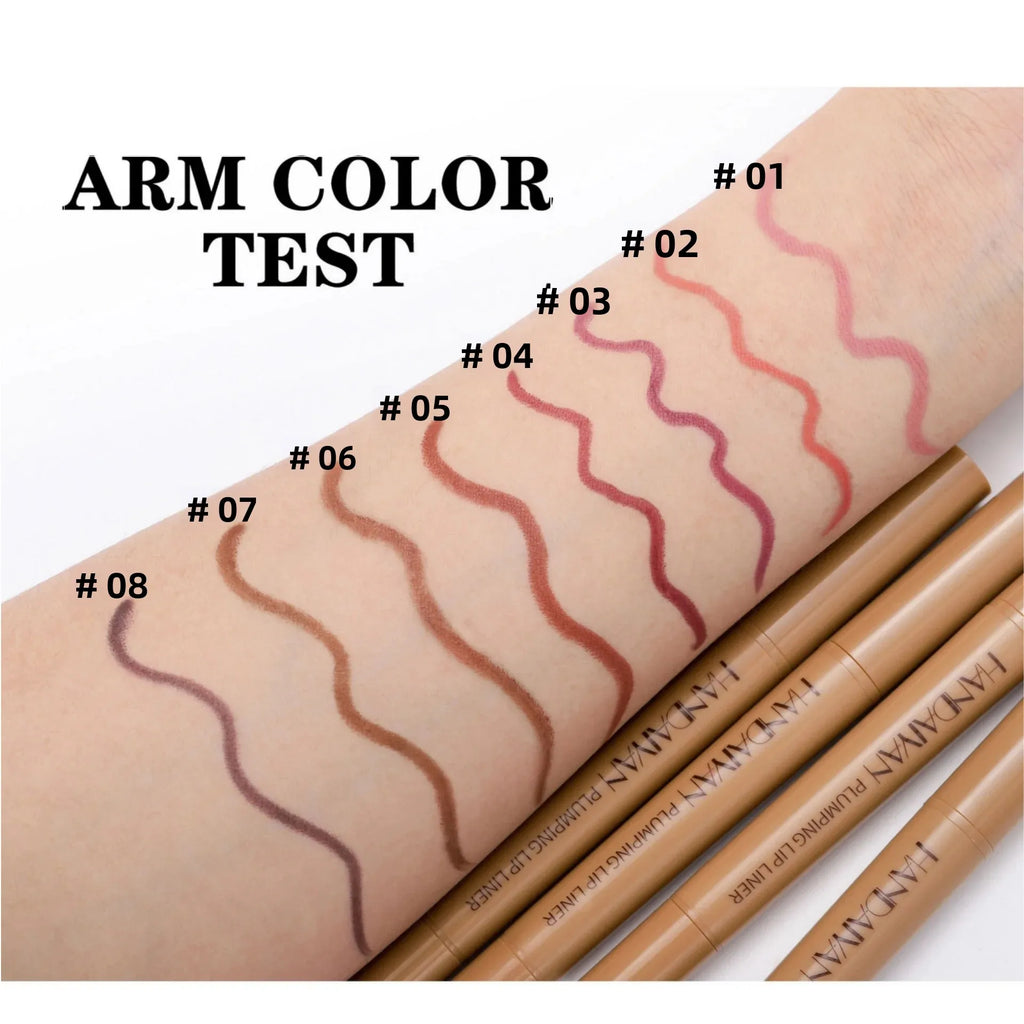 HANDAIYAN Dual-Ended Waterproof Matte Lip Liner & Smudge Brush