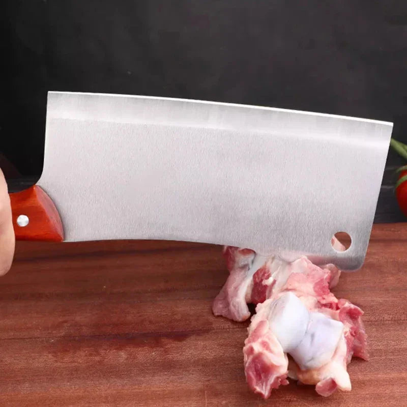 PLYS Stainless Steel Bone Chopping Cleaver | Heavy-Duty Knife