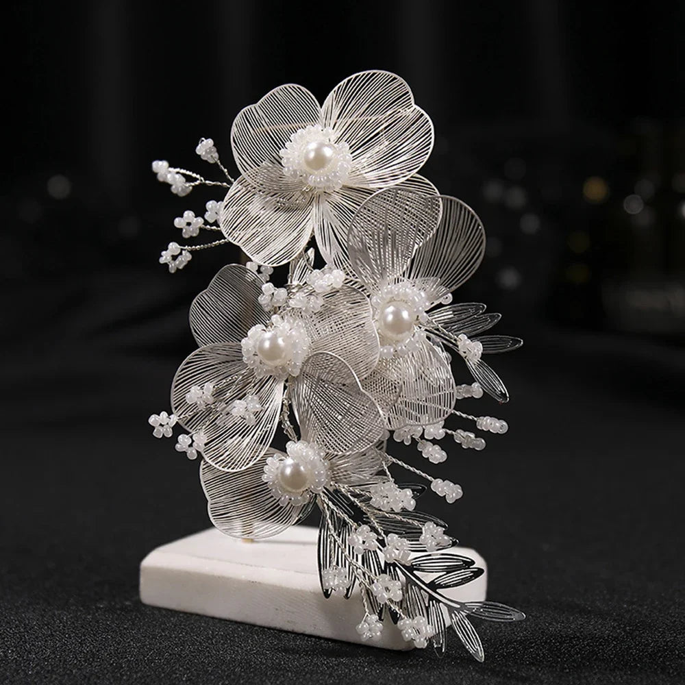 Pearl Bridal Headband – Handmade Wedding Hair Accessory