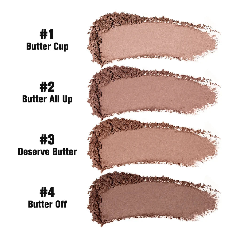 Buttermelt Bronzer Powder Palette – 8 Shades, Matte Finish