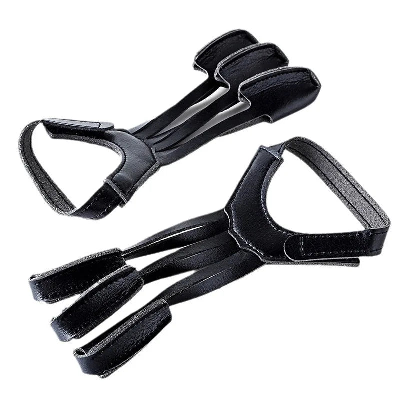 Archery Finger Guard Cowhide Three Glove Shooting Protection Wear