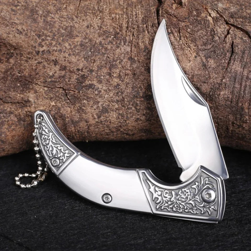 Folding Paring Knife Stainless Steel – Portable Kitchen Knife