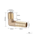 Brass Barb Hose Fitting 4–19mm BSP Female Thread Adapter