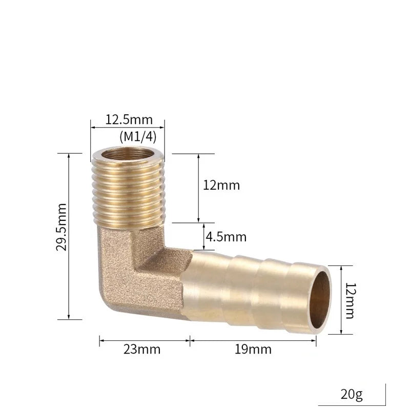 Brass Barb Hose Fitting 4–19mm BSP Female Thread Adapter