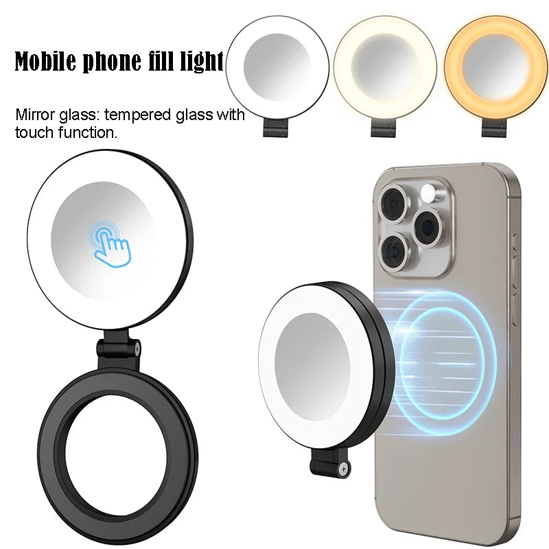 Mirror Light Cell Phone Led Mobile Selfie Ring Lamp Video Shooting