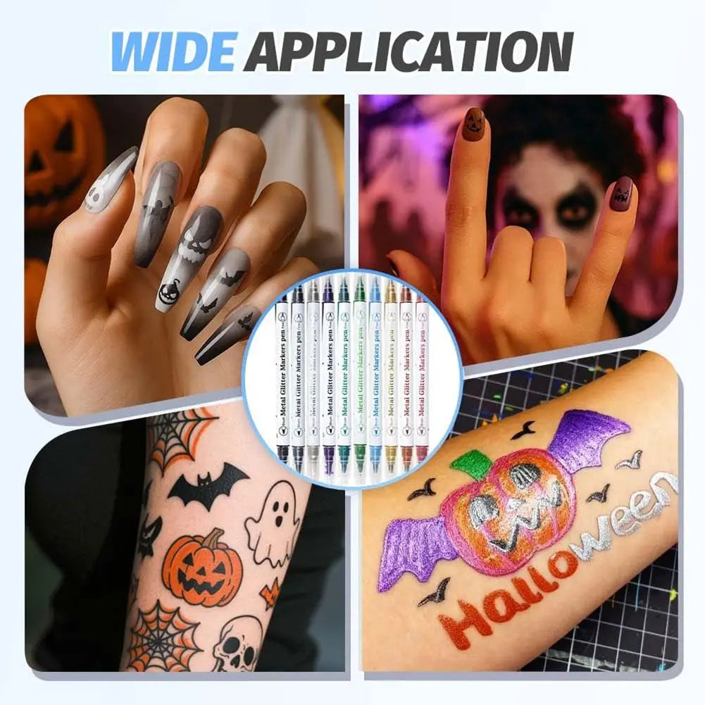 Temporary Tattoo Body Paint Pen – DIY Double-Headed Marker