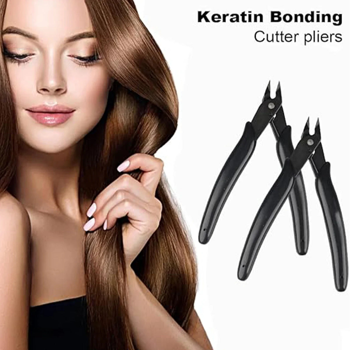 Keratin Hair Extension Cutting Pliers | Stainless Steel Bond Cutter