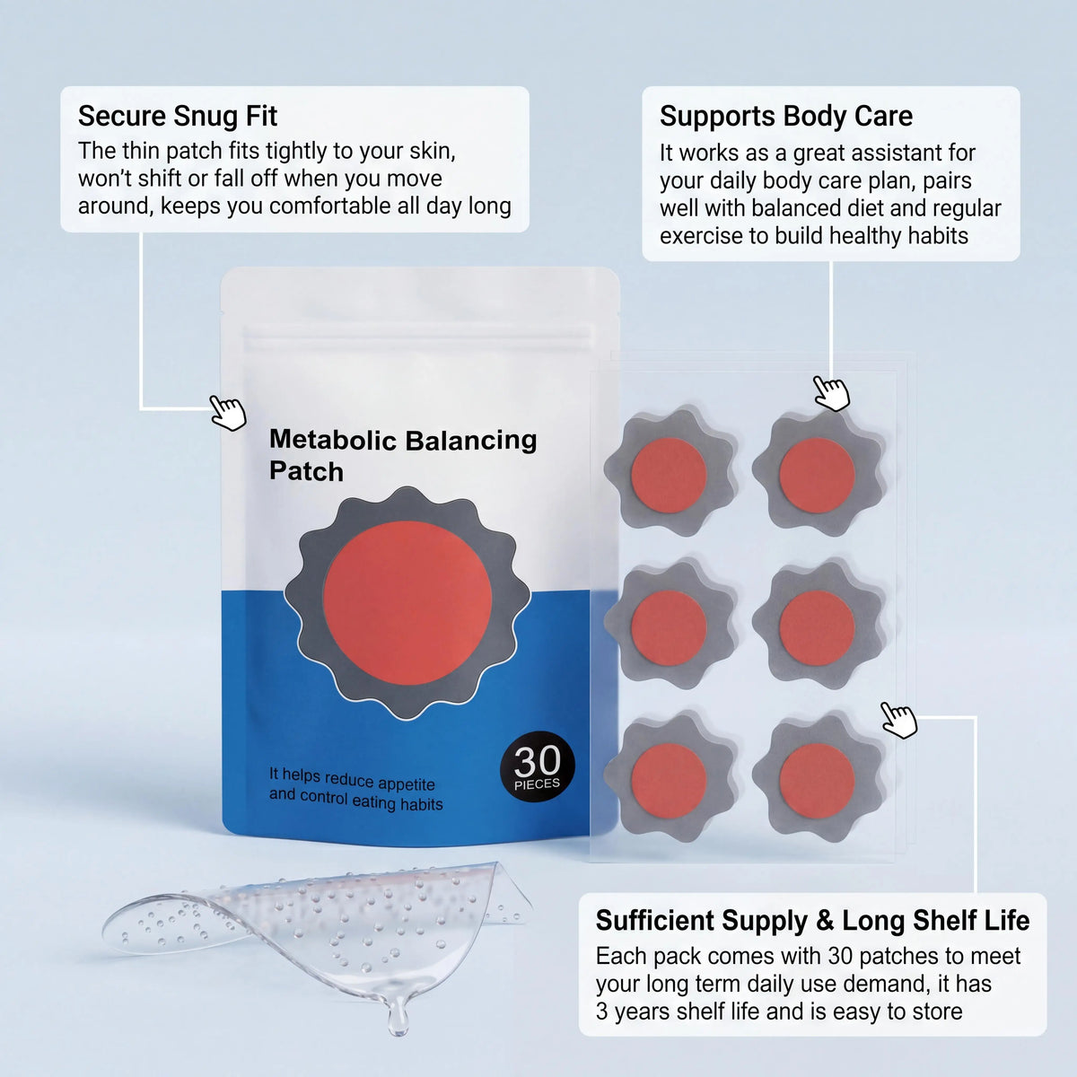 30-Day Body Wellness Patch – Metabolism Balance & Contour