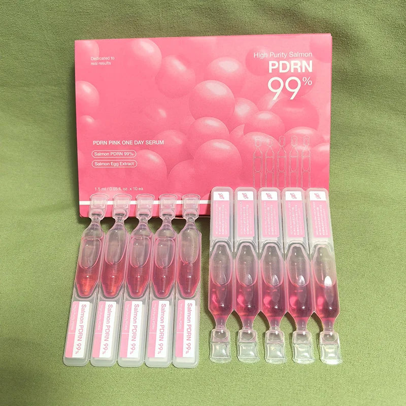 PDRN Hyaluronic Acid Collagen Brightening Ampoule Serum 10-Pack