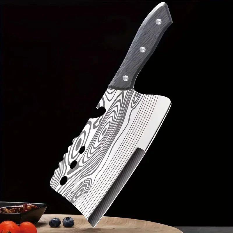 CMGF Damascus Pattern Meat Cleaver – Sharp Stainless Steel Knife