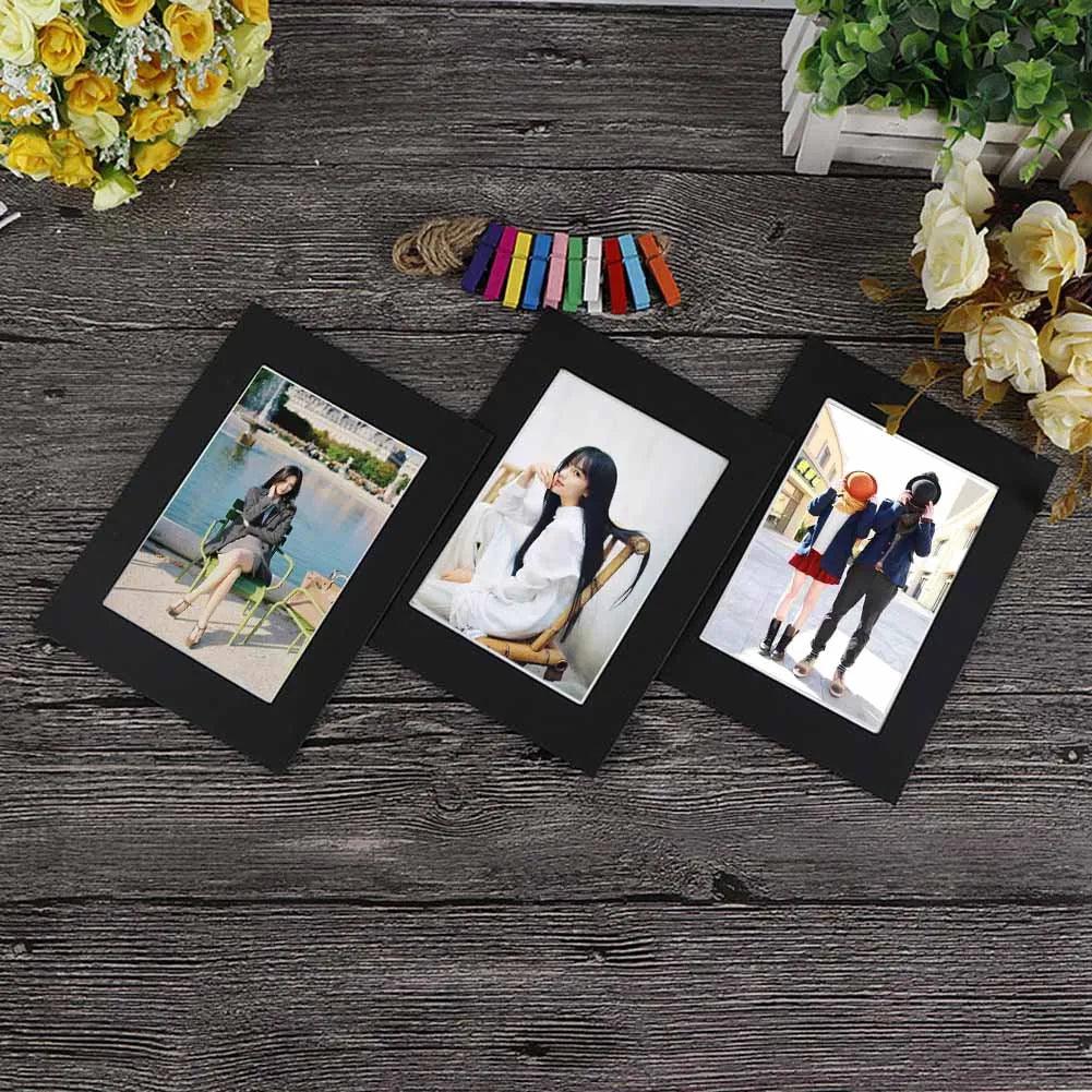 10-Pack Kraft Paper Hanging Photo Frames 5 & 7 Inch Wall Decor