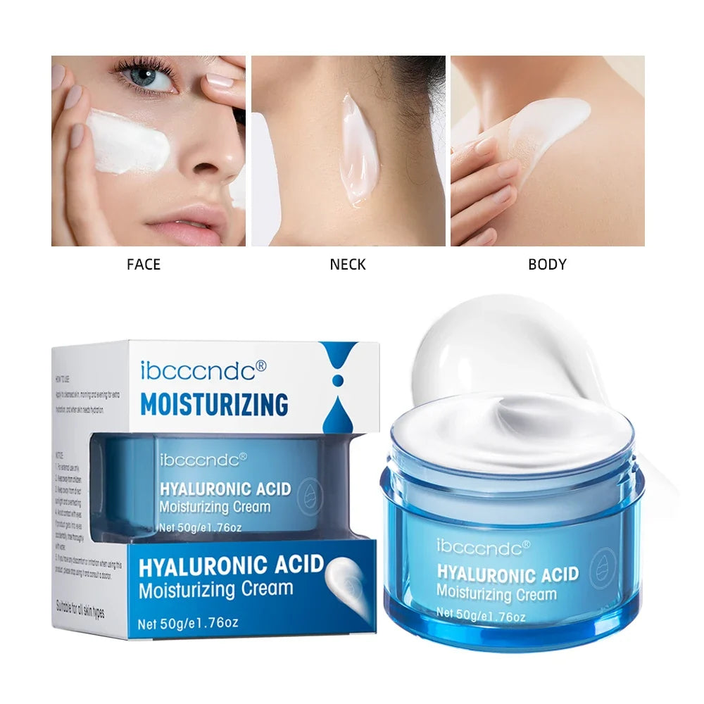 Hyaluronic Acid Face Cream & Water Gel Moisturizer 50g