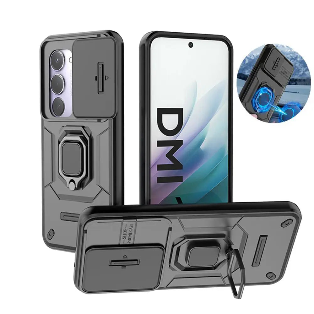 Xiaomi Redmi 15 4G Case | Slide Camera & Magnetic Ring Armor