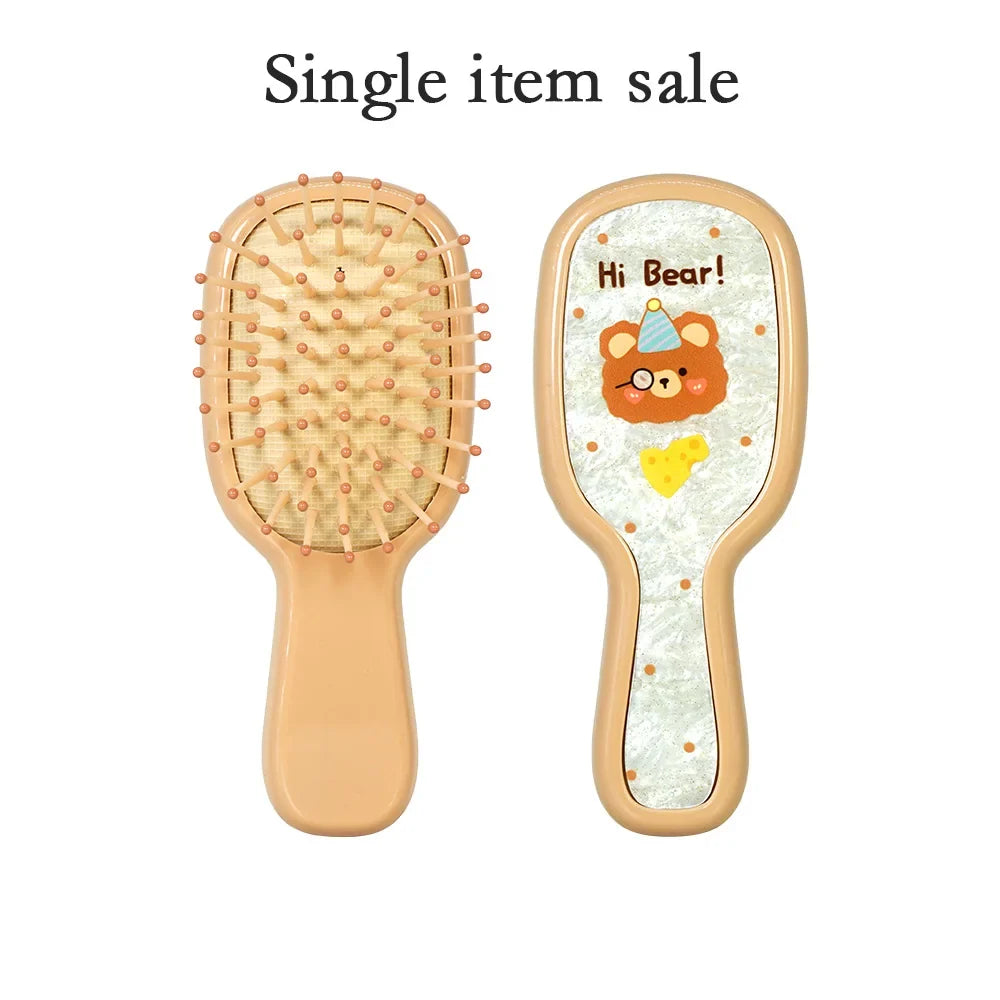 Cute Cartoon Hair Detangling Brush – Cushion Comb for Women