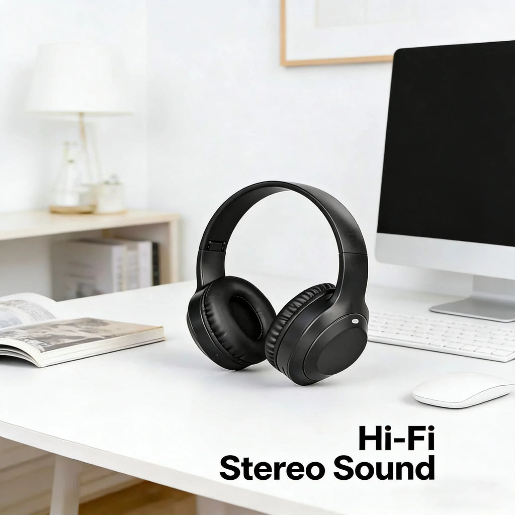 M5 Wireless Bluetooth Headphones HiFi Over-Ear Foldable Headset