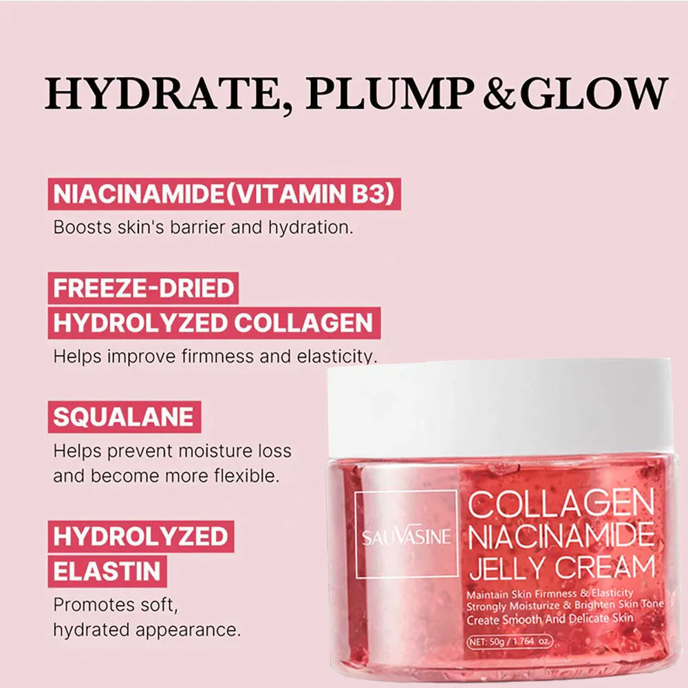 Collagen Jelly Cream Niacinamide Hydrolyzed Strengthen Skin Barrier