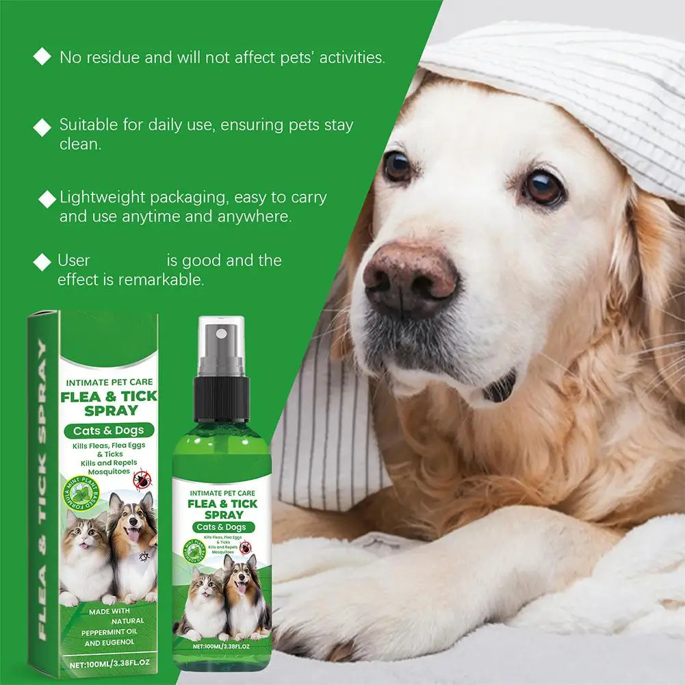 Pet Insect Repellent Dog Cat Hair Skin Spray Daily Gentle Care Agent
