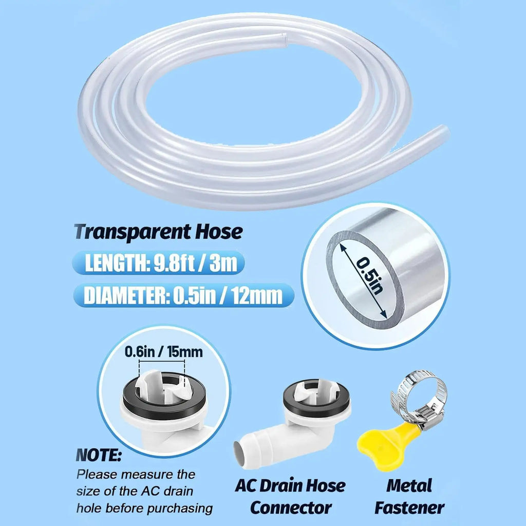 12mm AC Drain Hose Extension Kit | Condensate Connector
