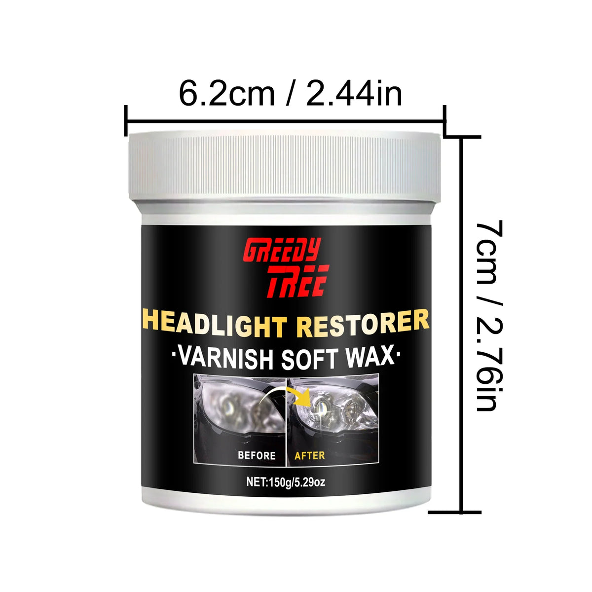 Car Headlight Restoration Liquid – Crystal Coating & Clarity