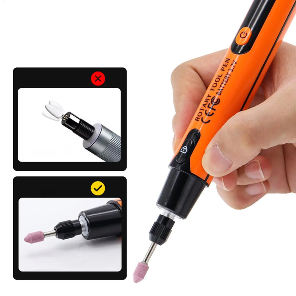 6-Speed Rechargeable Rotary Tool Kit | Engraving Pen & LED