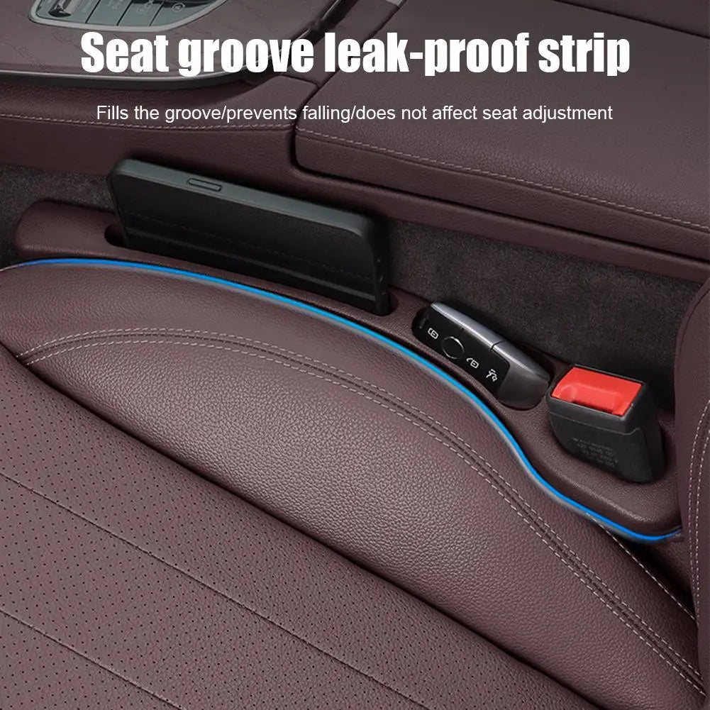 Car Seat Gap Filler Organizer – Universal PU Leather 2-Pack
