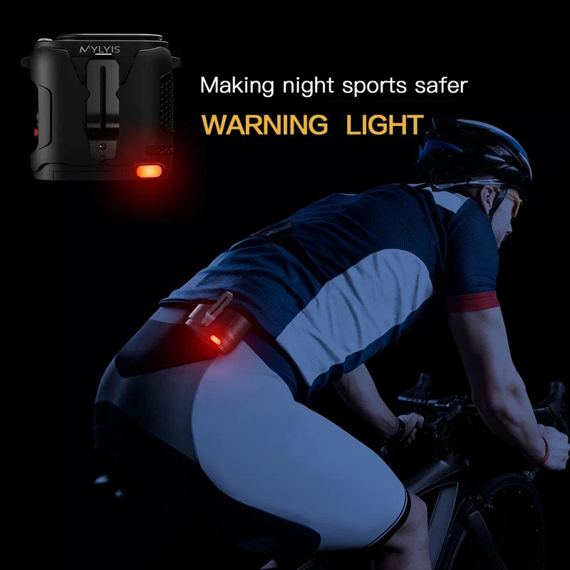 Portable Clip-On Waist Fan 5-Speed Hands-Free Belt Fan + Light