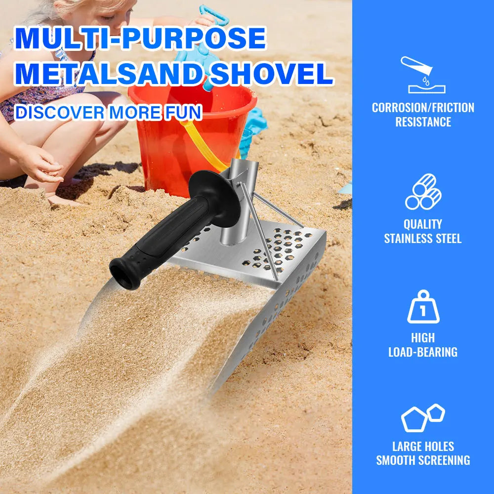 Protable Beach Sand Scoop Shovel Metal Detector Scoops Treasure