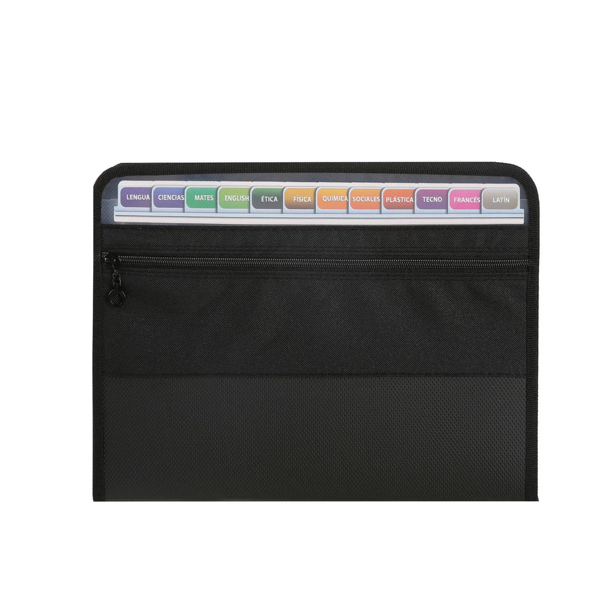 13 Pocket Accordion File Organizer with Zipper & Pencil Pouch