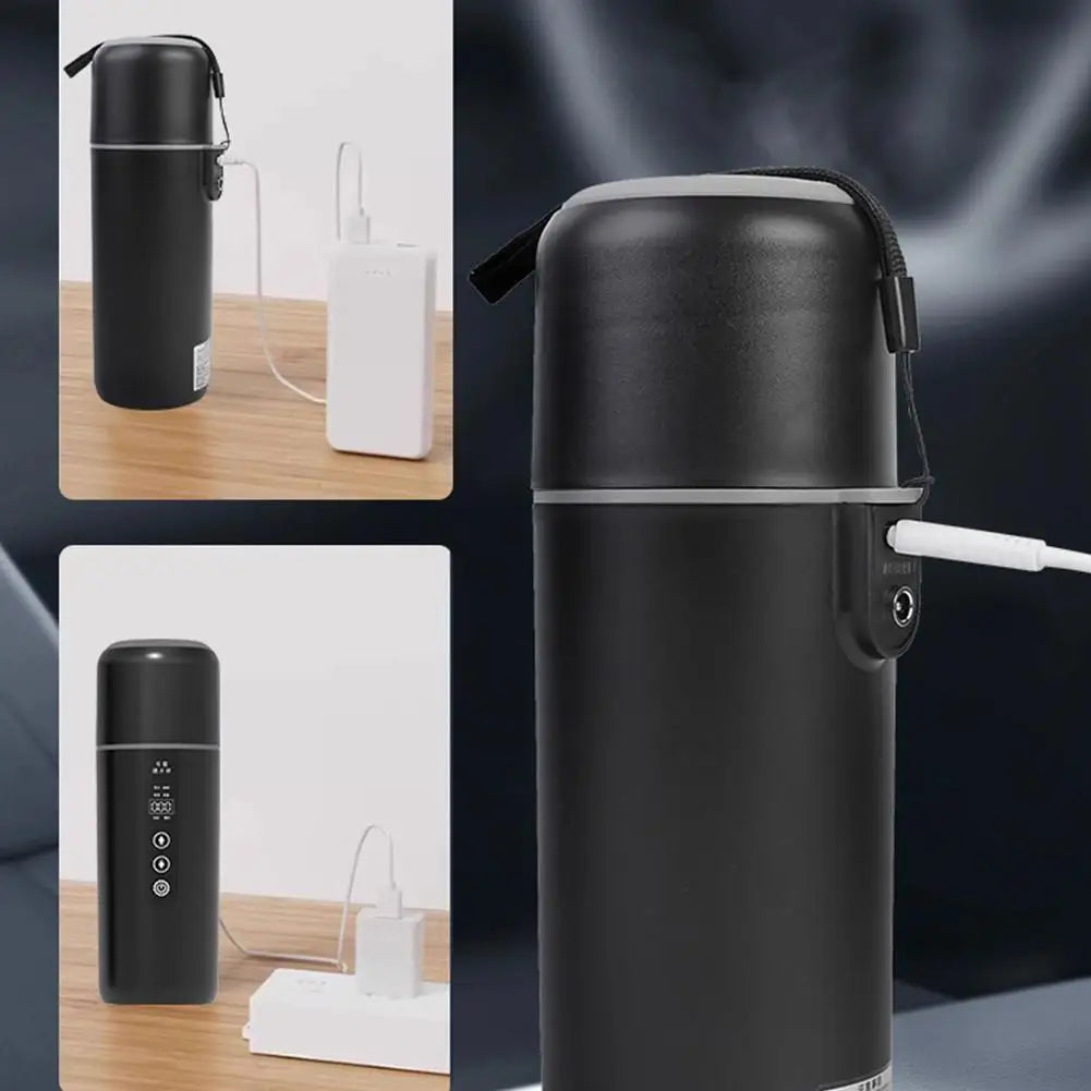 12V/24V Car Electric Kettle 500ml | Thermostatic Travel Mug