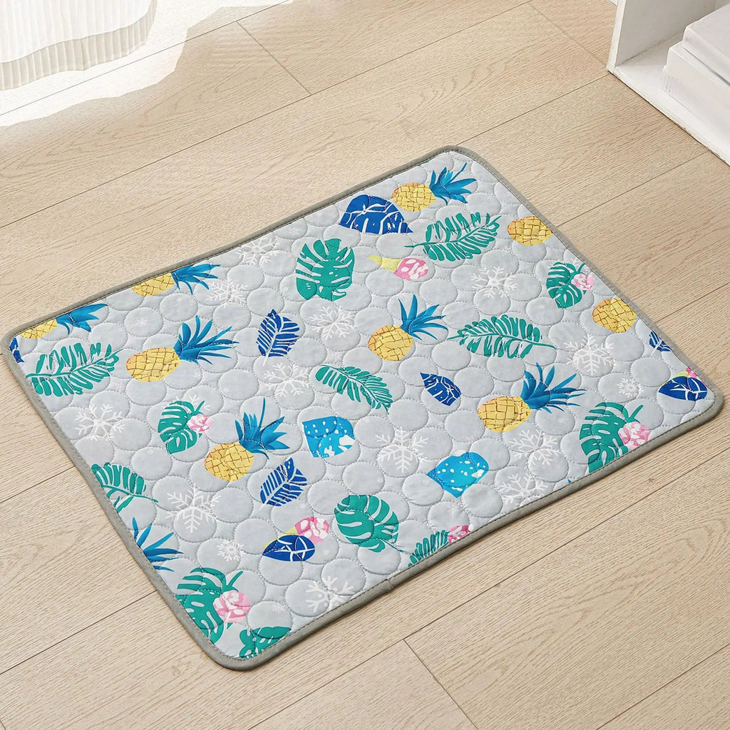 Pet Cooling Mat – Ice Silk Breathable Pad for Dogs & Cats