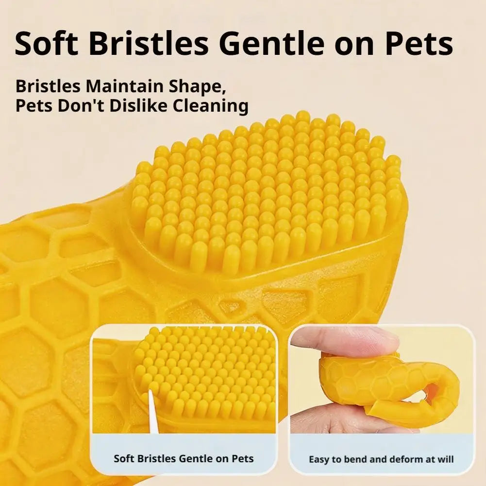 Silicone Pet Finger Toothbrush – Dog & Cat Dental Care 3-Pack
