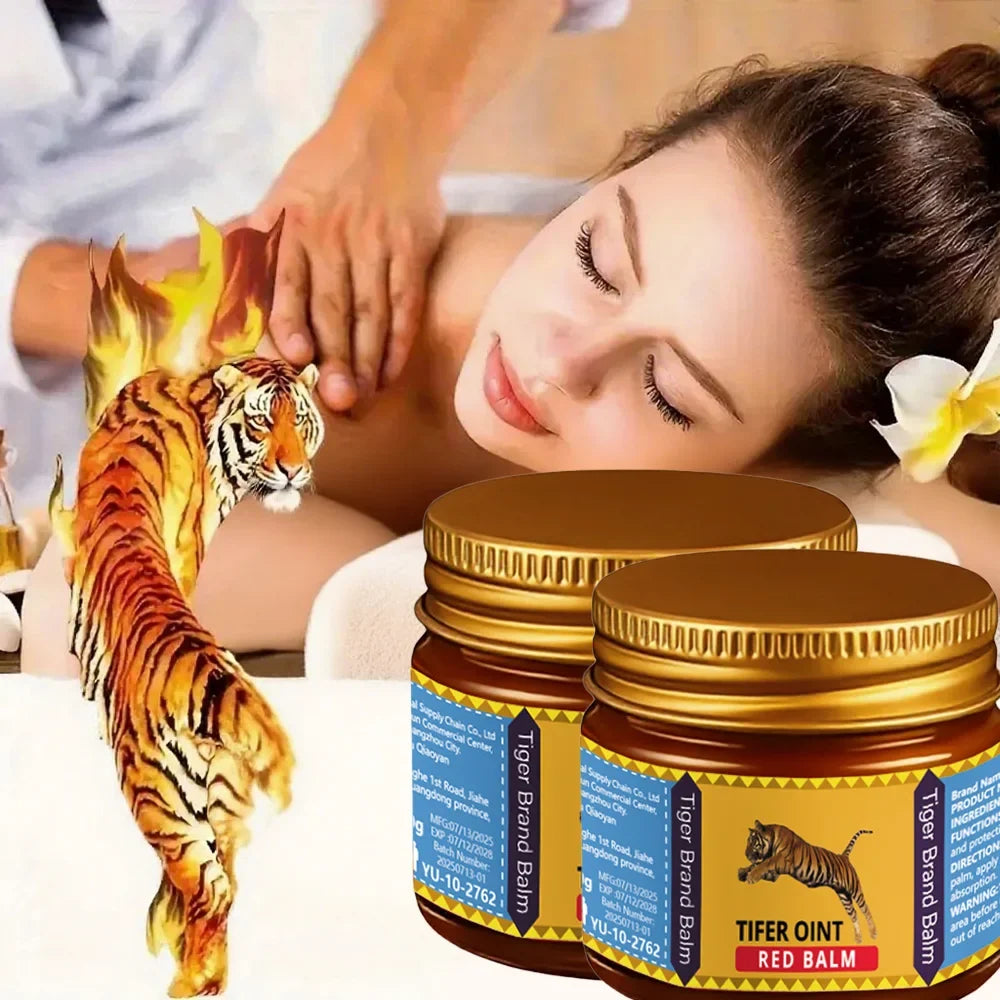 YUITIKUE Tiger Red Balm Body Cream 50g 2-Pack | Non-Greasy