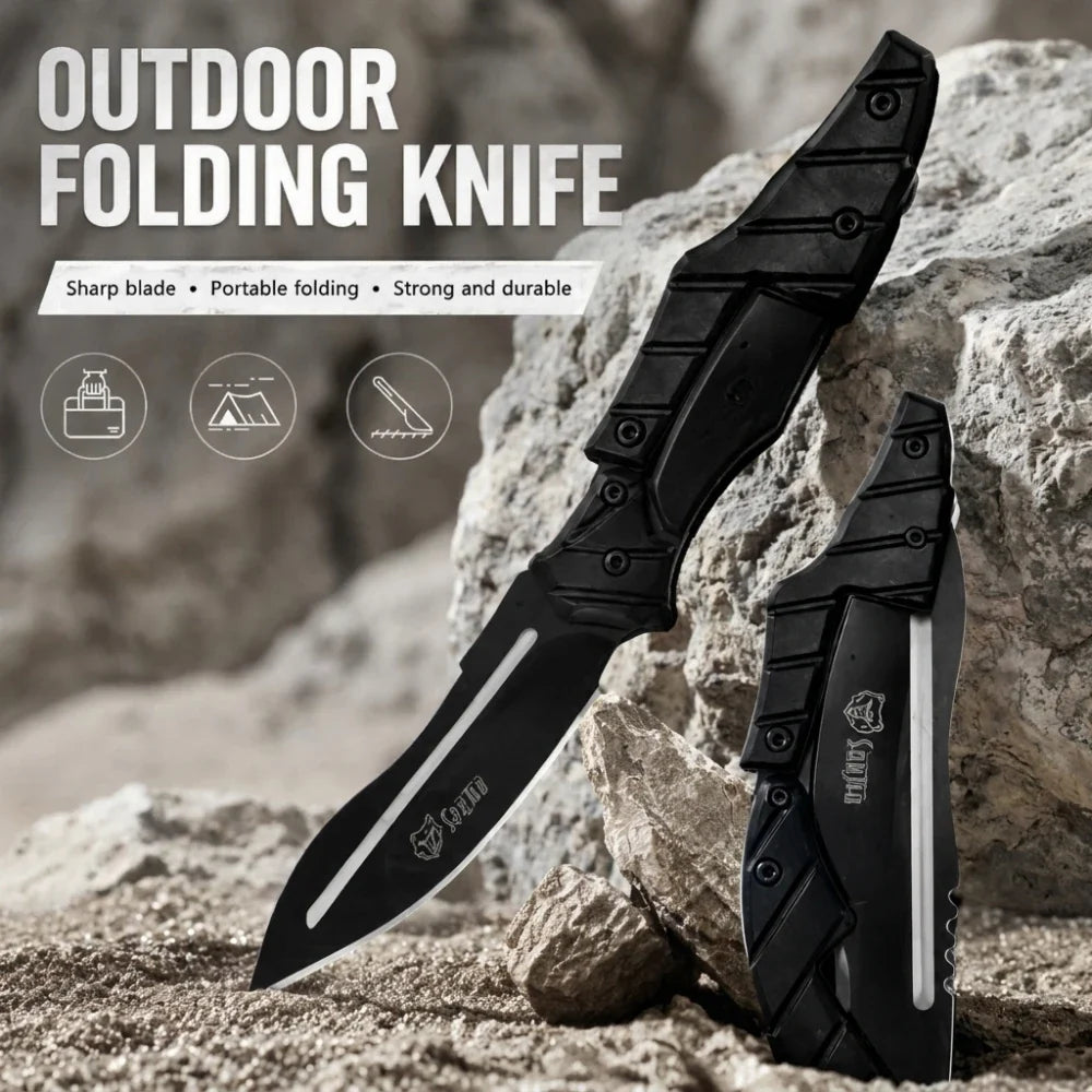 Stainless Steel Folding Pocket Knife – Camping & Kitchen