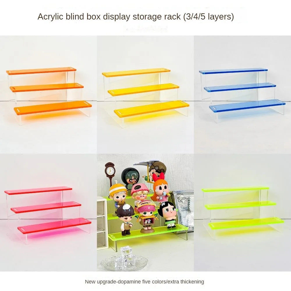 Acrylic Colorful Display Shelf for Figures, Perfume & Toys