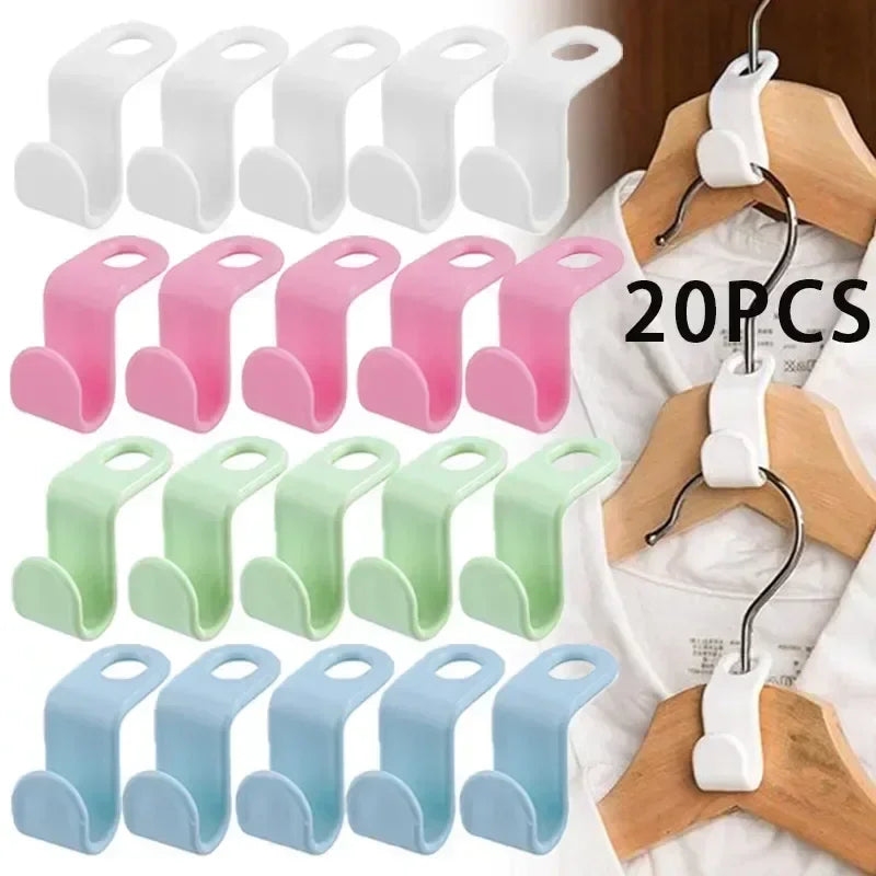 Cascading Hanger Connector Hooks | Space-Saving Closet Organizer