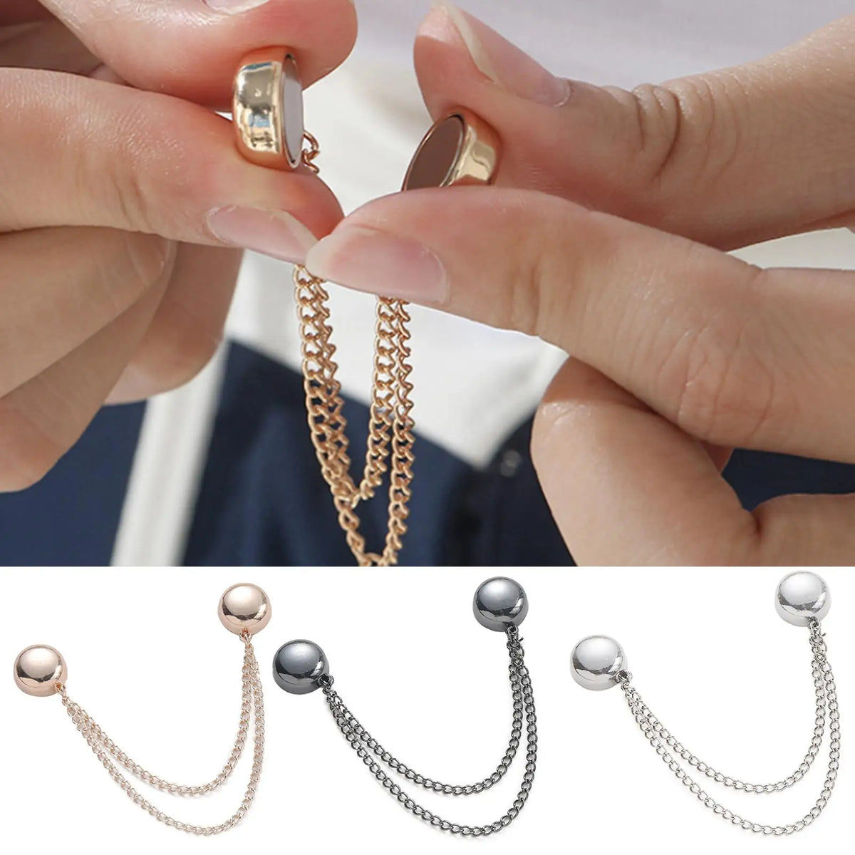Shirt Clips Women Clothing Multi-function Magnetic Accessories Front