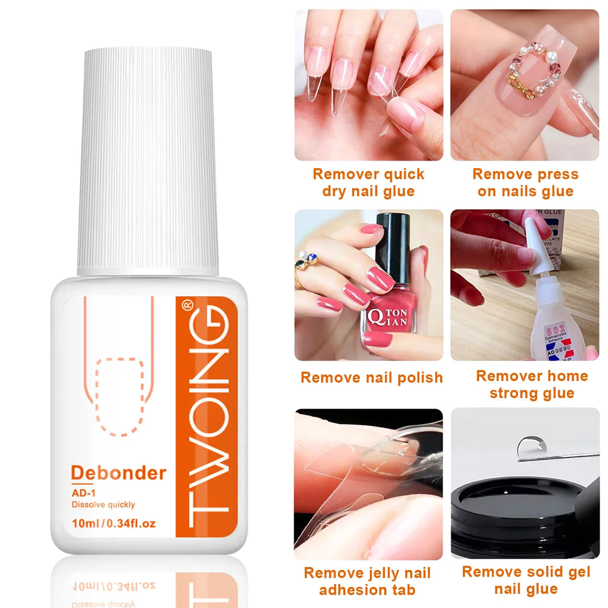 Strong Nail Glue False Tips Acrylic Nails Press Fake Art Decoration