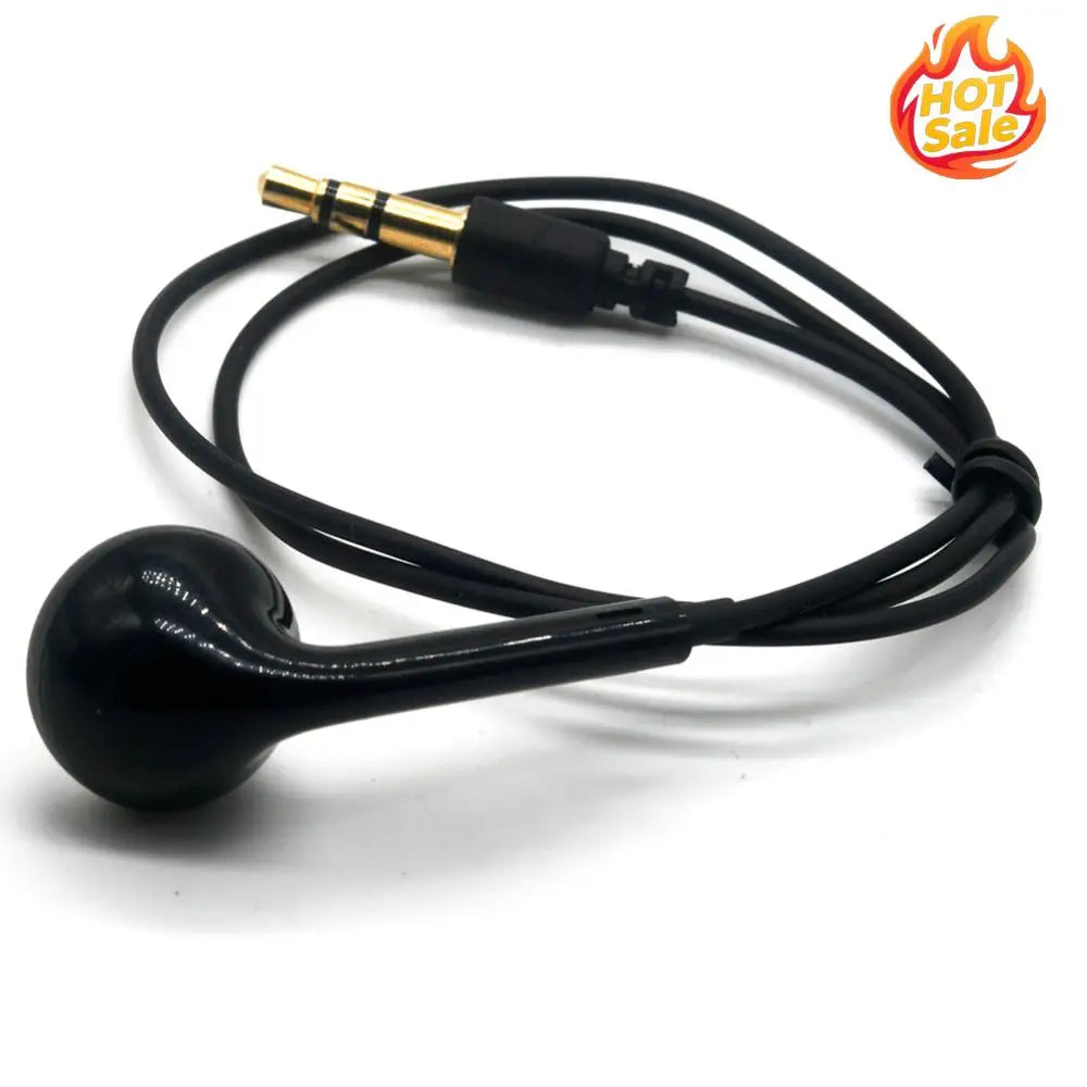 Wired Single-Ear Earbud 3.5mm – Mono Walkie Talkie Headphone
